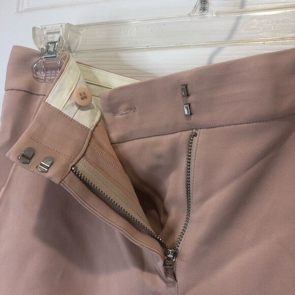 Rebecca Taylor pink midi Bermuda shorts with side lace detail, size 4 - Picture 13 of 13